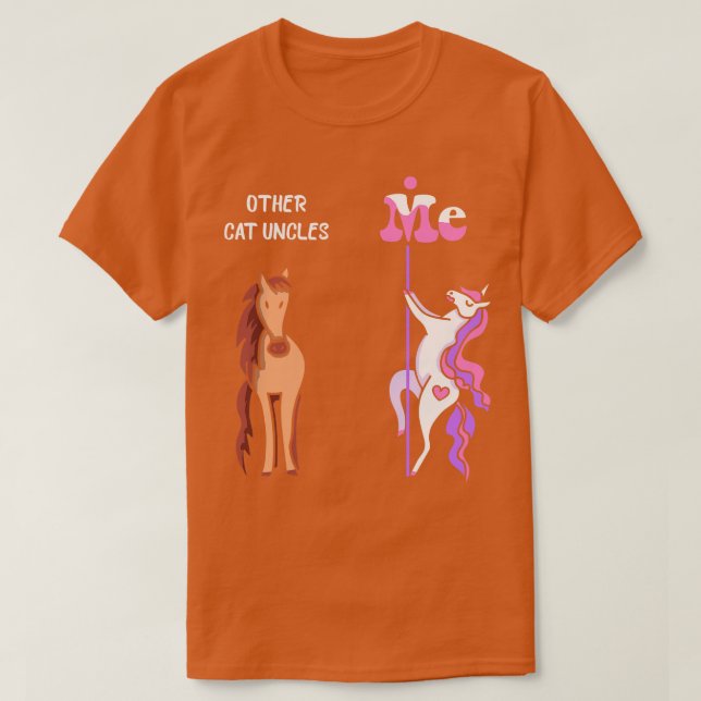 Other cat uncles Me Tee Unicorn Cat Uncle Funny Gi (Design Front)