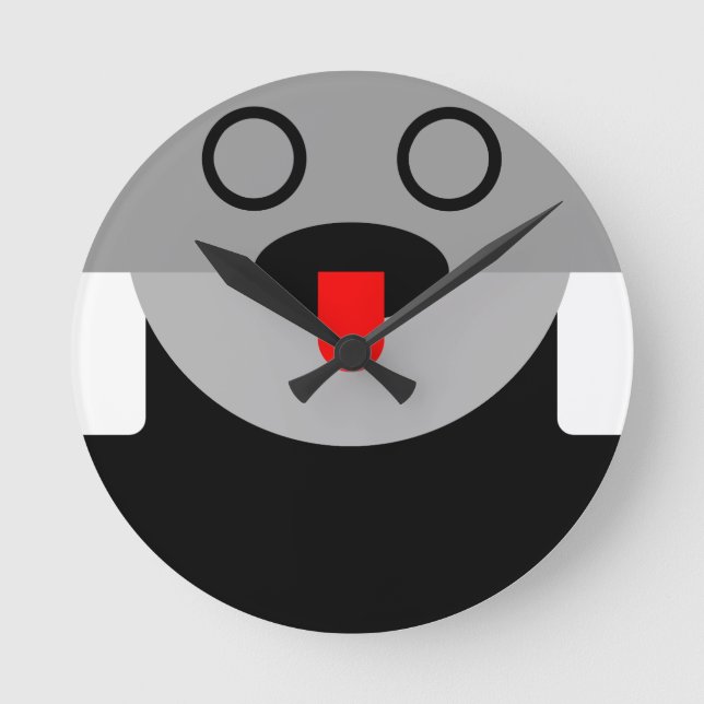 Other Dimension Dada Alien Manga Clupkitz Round Clock (Front)