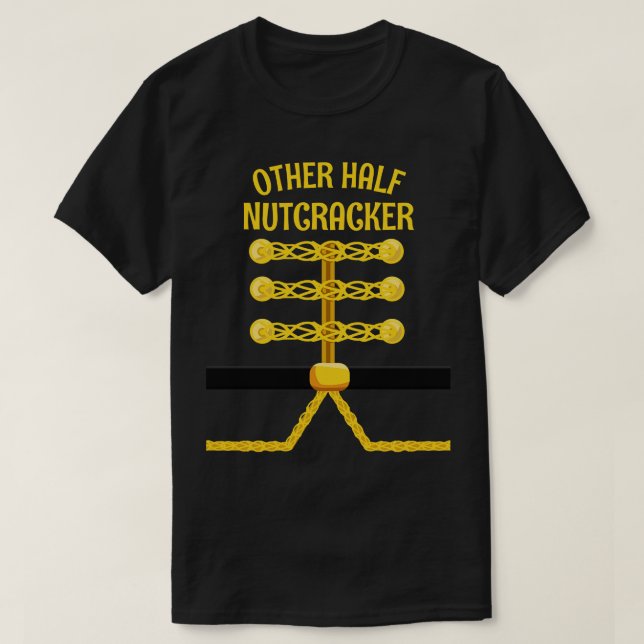 OTHER HALF Nutcracker Matching Family Christmas T-Shirt (Design Front)