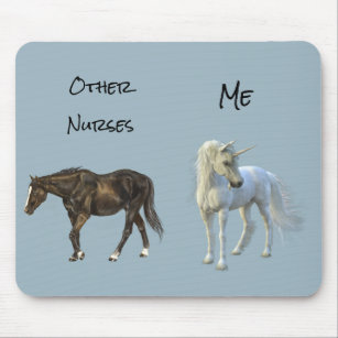 Other Nurses Me Nursing Gift Unicorn Horse Mouse Mat