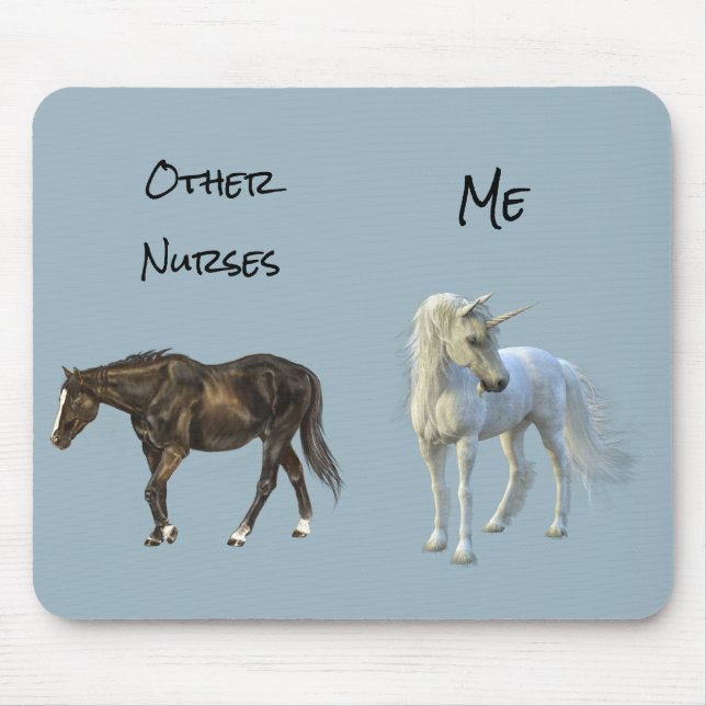 Other Nurses Me Nursing Gift Unicorn Horse Mouse Mat (Front)