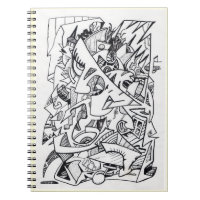 Other Planes of Here, ink drawing Notebook