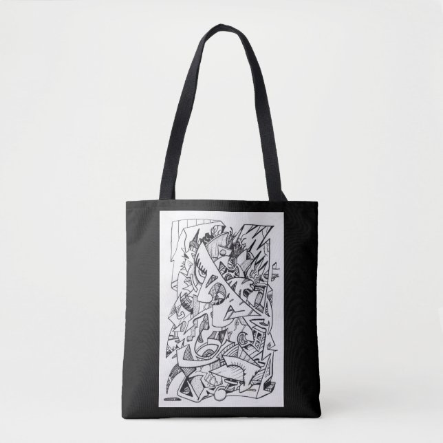 Other Planes of Here, ink drawing Tote Bag (Front)