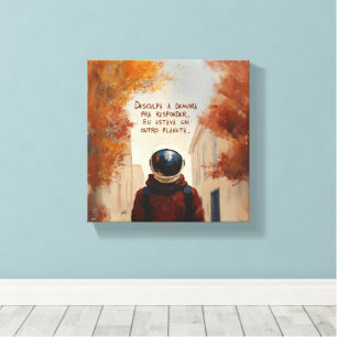 Other Planet (with sentence) Canvas Print