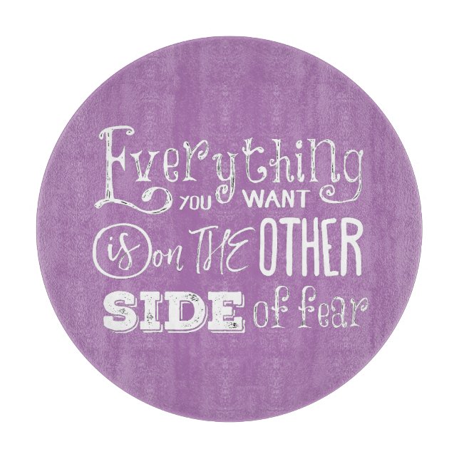 Other side of Fear  Cutting Board (Front)