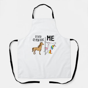 Other Unicorn 49 Year Olds Birthday And Me Gift Fo Apron