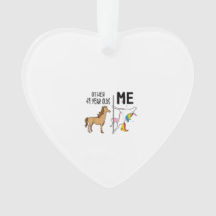 Other Unicorn 49 Year Olds Birthday And Me Gift Fo Ornament