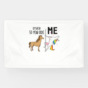 Other Unicorn 50 Year Olds Birthday And Me Gift Fo Banner