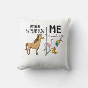 Other Unicorn 57 Year Olds Birthday And Me Gift Fo Cushion