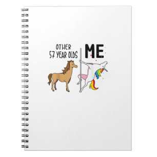 Other Unicorn 57 Year Olds Birthday And Me Gift Fo Notebook