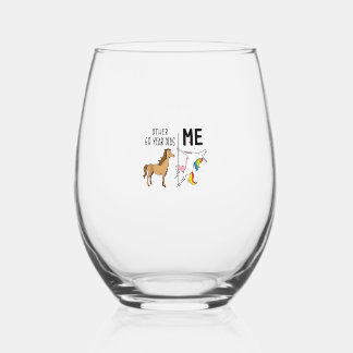 Other Unicorn 60 Year Olds Birthday And Me Gift Fo Stemless Wine Glass