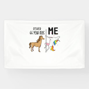 Other Unicorn 66 Year Olds Birthday And Me Gift Fo Banner