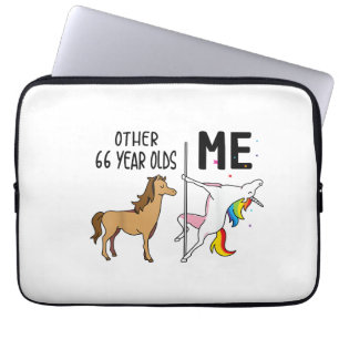 Other Unicorn 66 Year Olds Birthday And Me Gift Fo Laptop Sleeve