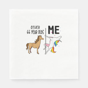 Other Unicorn 66 Year Olds Birthday And Me Gift Fo Napkin