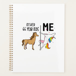 Other Unicorn 66 Year Olds Birthday And Me Gift Fo Planner