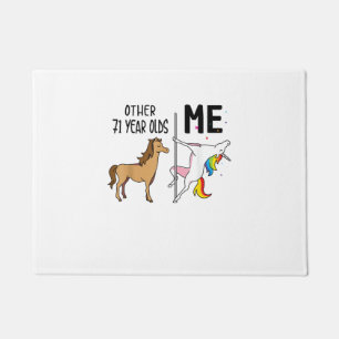 Other Unicorn 71 Year Olds Birthday And Me Gift Fo Doormat