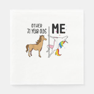 Other Unicorn 71 Year Olds Birthday And Me Gift Fo Napkin