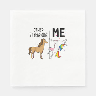 Other Unicorn 71 Year Olds Birthday And Me Gift Fo Napkin