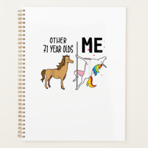 Other Unicorn 71 Year Olds Birthday And Me Gift Fo Planner