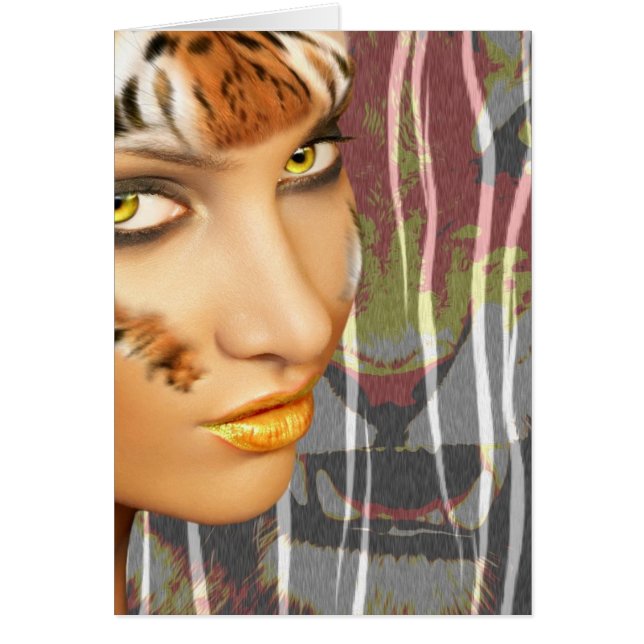 Otherkin Tiger Female Therian art, stunning makeup (Front)