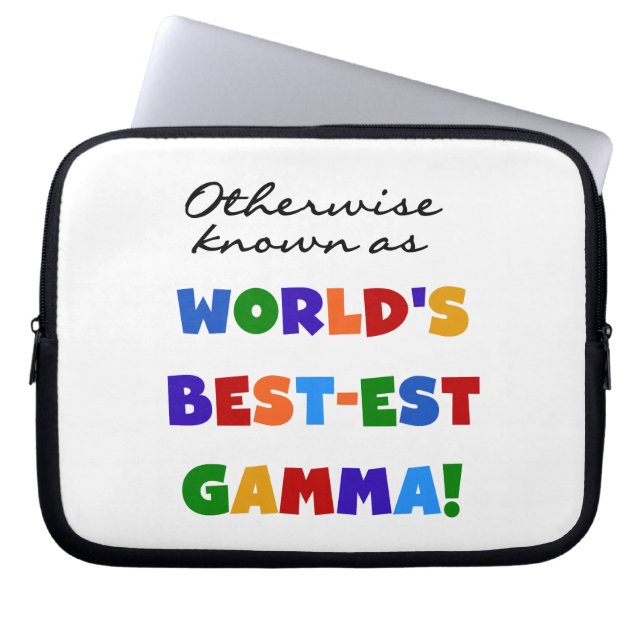 Otherwise Know Best-est Gamma Gifts Laptop Sleeve (Front)