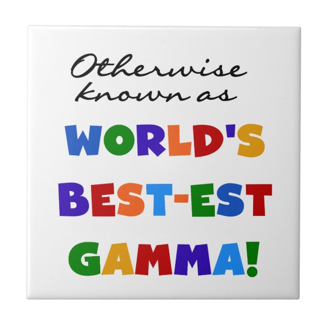 Otherwise Know Best-est Gamma Gifts Tile (Front)