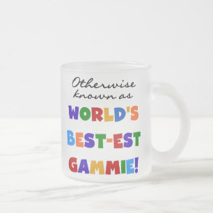 Otherwise Known as Best-est Gammie Tshirts Frosted Glass Coffee Mug