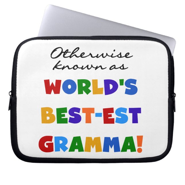 Otherwise Known as Best-est Gramma Gifts Laptop Sleeve (Front)