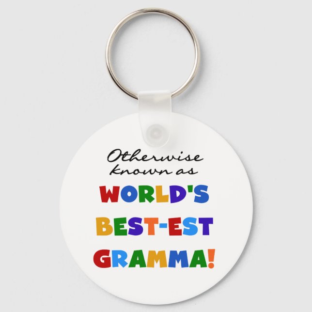 Otherwise Known as Best-est Gramma T-shirts Key Ring (Front)