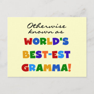 Otherwise Known as Best-est Gramma T-shirts Postcard