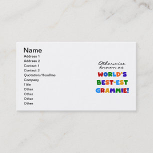 Otherwise Known as Best-est Grammie Gifts Business Card