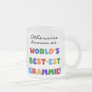 Otherwise Known as Best-est Grammie Gifts Frosted Glass Coffee Mug