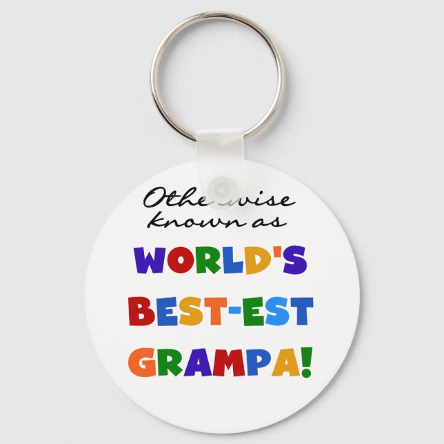 Otherwise Known as Best-est Grampa Tshirts Key Ring (Front)
