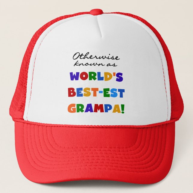 Otherwise Known as Best-est Grampa Tshirts Trucker Hat (Front)