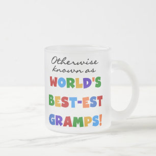 Otherwise Known as Best-est Gramps Frosted Glass Coffee Mug