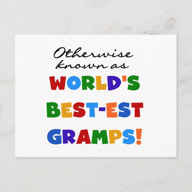 Otherwise Known as Best-est Gramps Postcard (Front)