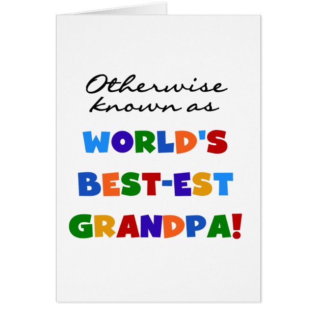 Otherwise Known as Best-est Grandpa Gifts (Front)