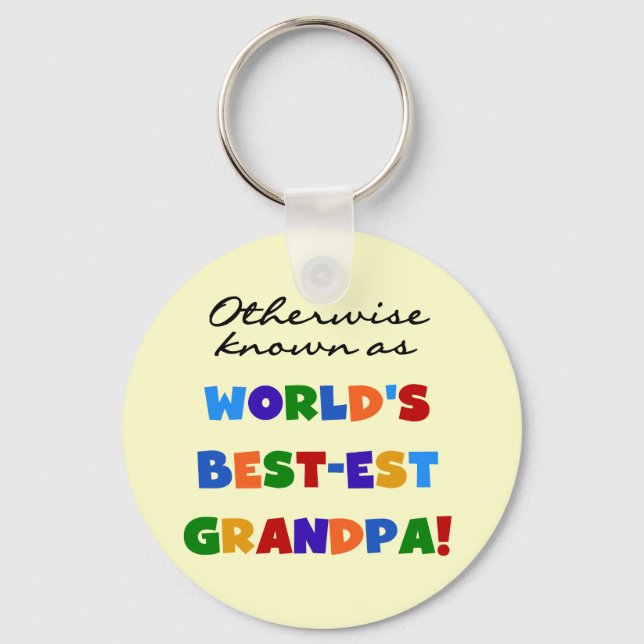 Otherwise Known as Best-est Grandpa Gifts Key Ring (Front)