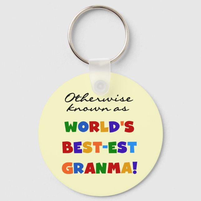 Otherwise Known as Best-est Granma Gifts Key Ring (Front)