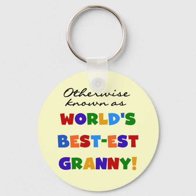 Otherwise Known as Best-est Granny Gifts Key Ring (Front)