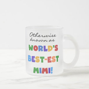 Otherwise Known as Best-est Mimi Gifts Frosted Glass Coffee Mug