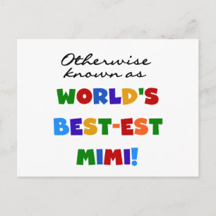 Otherwise Known as Best-est Mimi Gifts Postcard
