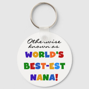 Otherwise Known as Best-est Nana Tshirts Key Ring