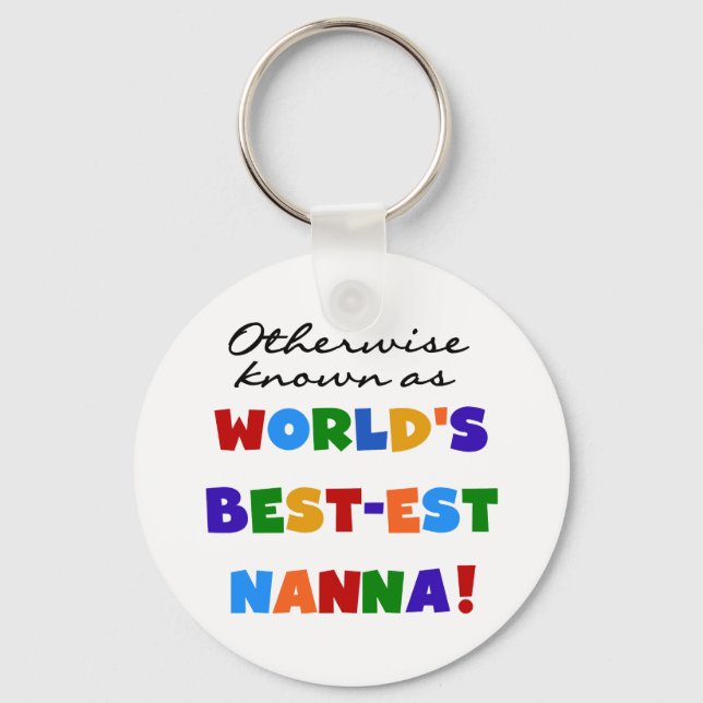 Otherwise Known as Best-est Nanna Gifts Key Ring (Front)
