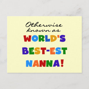 Otherwise Known as Best-est Nanna Gifts Postcard