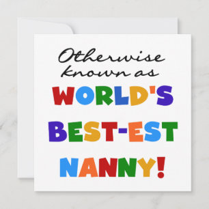 Otherwise Known as Best-est Nanny Gifts