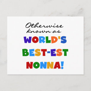 Otherwise Known as Best-est Nonna Tshirts Gifts Postcard