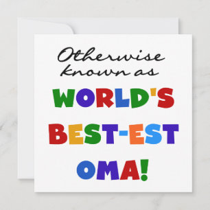 Otherwise Known as Best-est Oma Tshirts and Gifts
