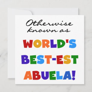 Otherwise Known as World's Best-est Abuela Gifts