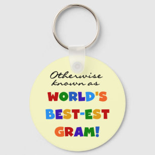 Otherwise Known as World's Best-est Gram Gifts Key Ring